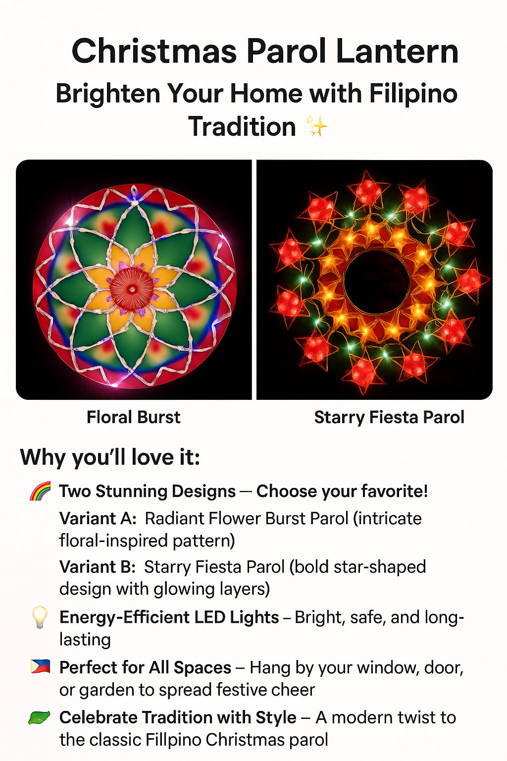 Christmas Parol Lantern – Brighten Your Home with Filipino Tradition