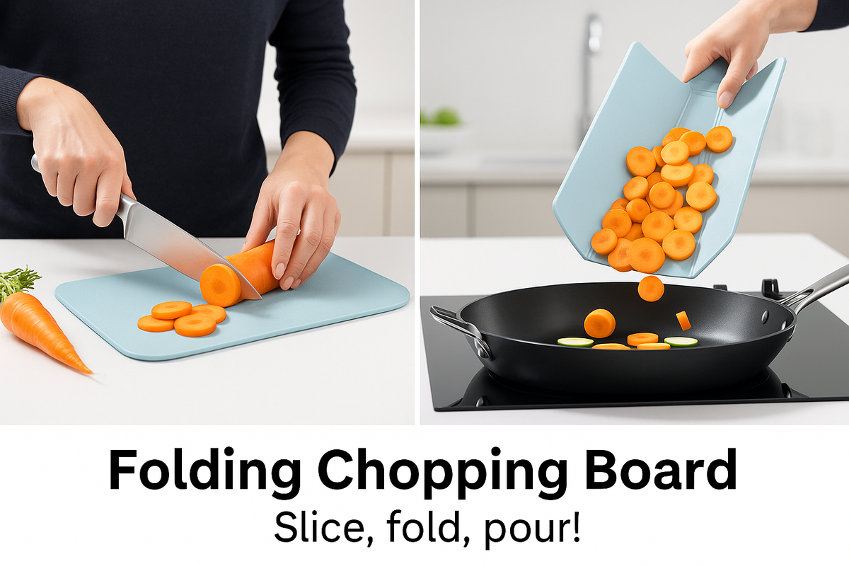 Buy 1 take 1 Free Foldable Cutting Board  – Chop, Fold & Pour Without the Mess!