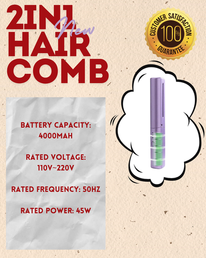 Non-Chalant Favorite ng mga Content Creator tong 2 in 1 Mini Straight Hair heat Comb Straightener
