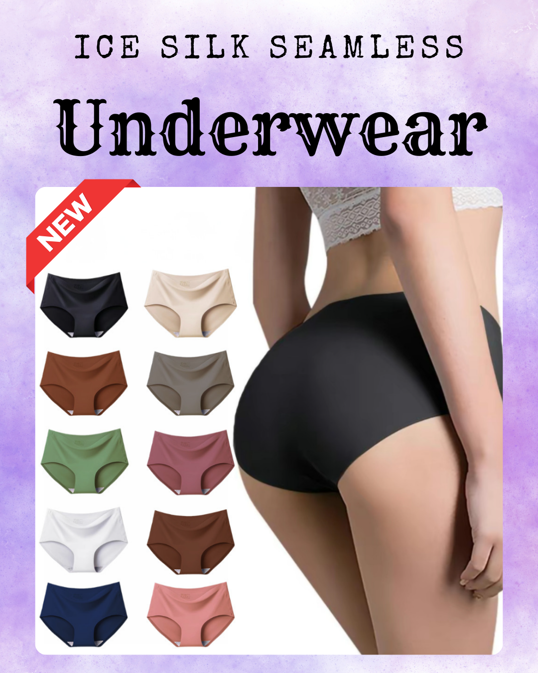 6 + 1 FREE Ice Silk Seamless Underwear