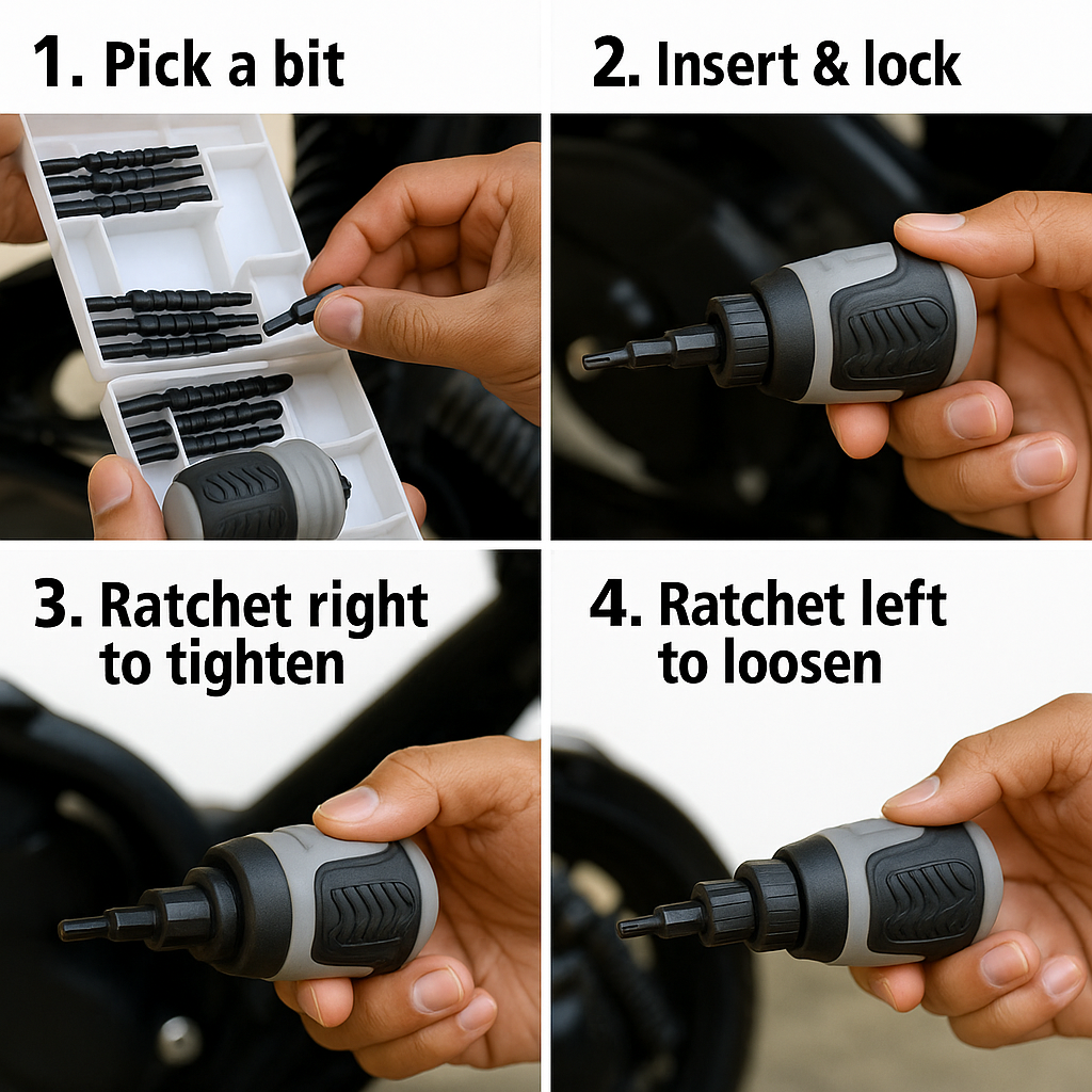 🔥 Compact 26-in-1 Ratchet Screwdriver Set – The Only Tool Kit You’ll Ever Need!