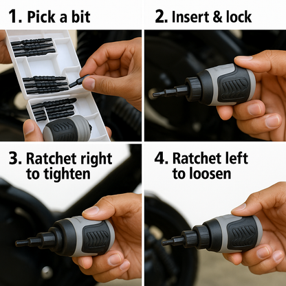 🔥 Compact 26-in-1 Ratchet Screwdriver Set – The Only Tool Kit You’ll Ever Need!