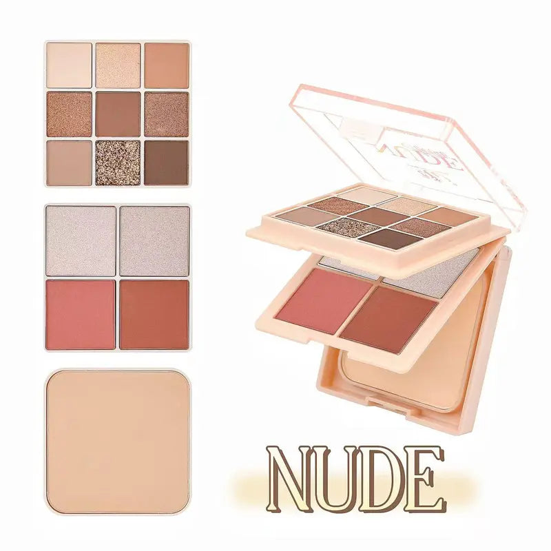 🪞 DW 3 Layers Eyeshadow, Face Powder & Blusher Set – The Secret to Effortless Glow in One Compact