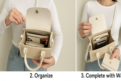 ✨ 2-in-1 Woven Sling Bag & Wallet Set – Stylish & Practical Everyday Essential ✨