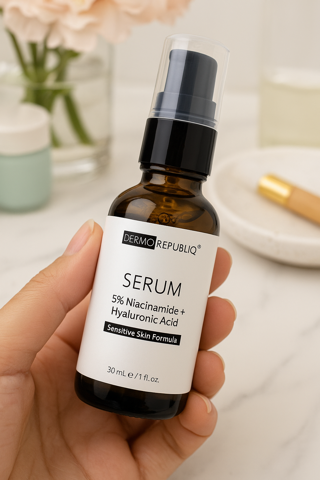 Niacinamide 5% + Hyaluronic Acid Serum – Gentle Power for a Radiant, Hydrated Glow