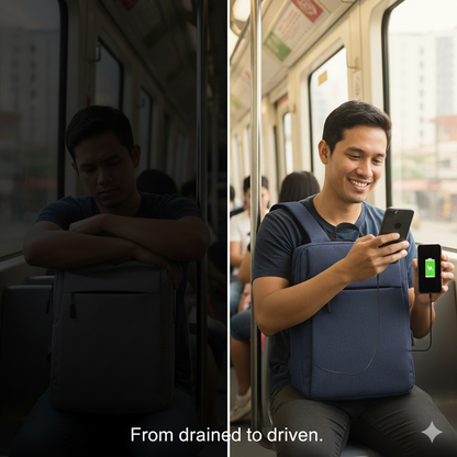 The “PowerMove” Laptop Backpack – Stay Charged. Stay Sharp.