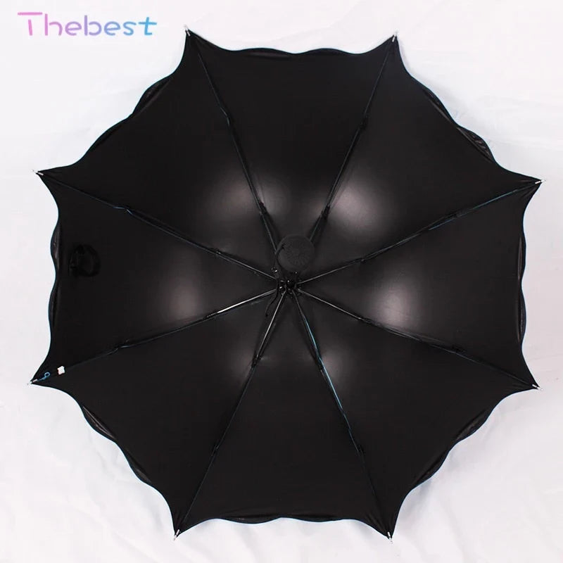 Magic UV Folding Sun/Rain Windproof Flowering Umbrella