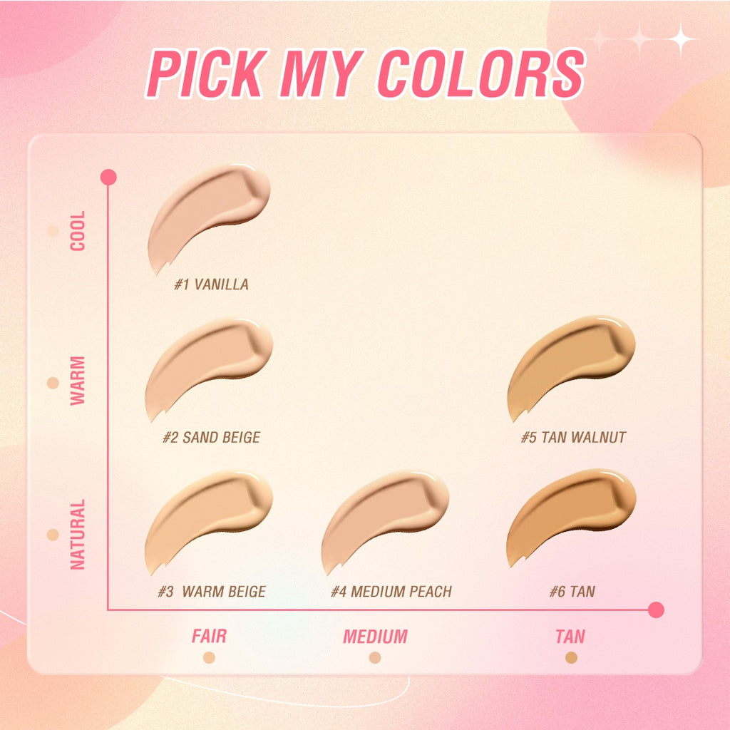 PINKFLASH Full Coverage Face Foundation Waterproof BB Cream