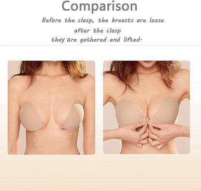 Sticky Invisible Thin Strapless Push-Up Bra