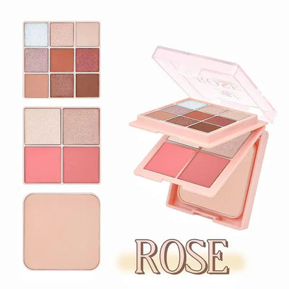 🪞 DW 3 Layers Eyeshadow, Face Powder & Blusher Set – The Secret to Effortless Glow in One Compact