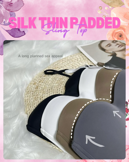 Seamless Silk Thin Padded Sling Top