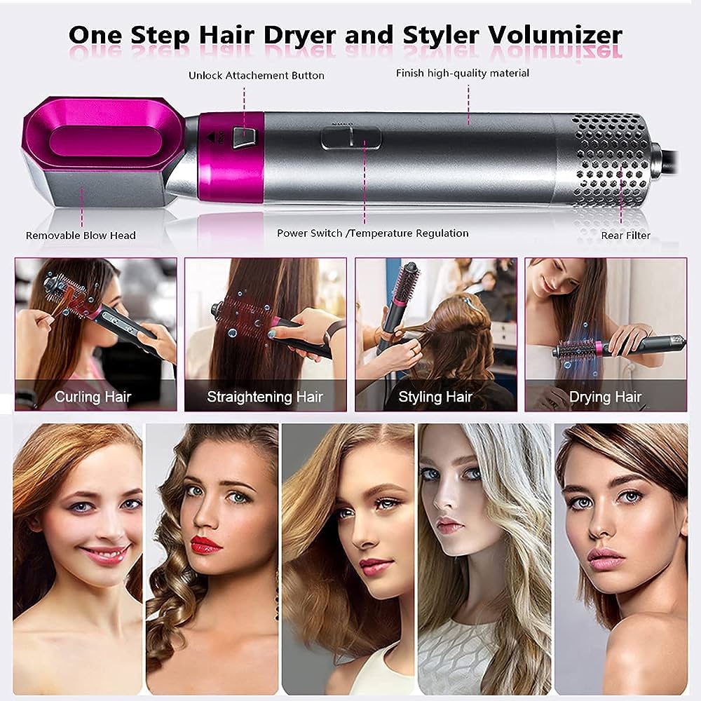 AUTHENTIC 5 IN 1 HAIR STYLING COMB STRAIGHTENER