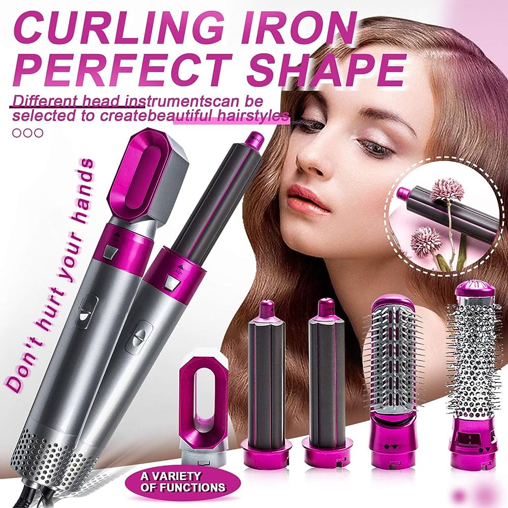 AUTHENTIC 5 IN 1 HAIR STYLING COMB STRAIGHTENER