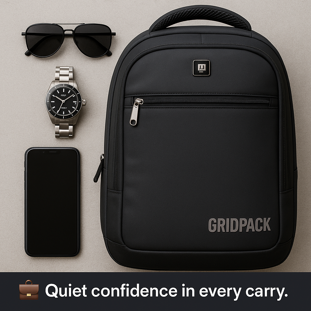 Multi-Compartment Waterproof Backpack — Built for Hustlers. Designed for All-Weather Grind.
