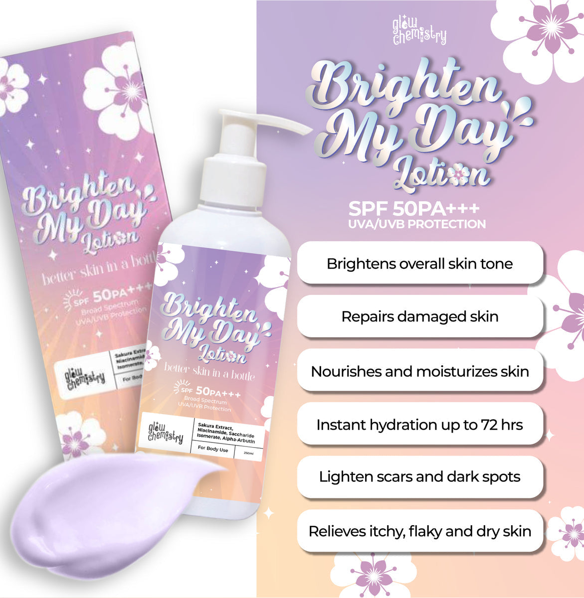 GLOW CHEMISTRY Brighten My Day Lotion 250ML