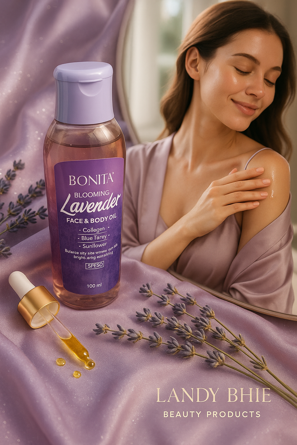 Bonita Lavender Face and Body Oil SPF30 100ml Buy 1 take 1