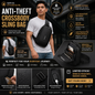Anti-Theft Crossbody Sling Bag