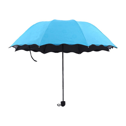 Magic UV Folding Sun/Rain Windproof Flowering Umbrella