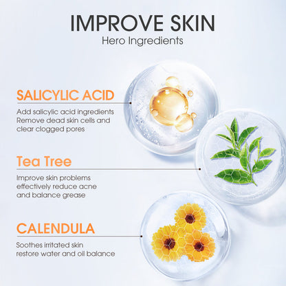 SKINEVER Salicylic Acid Refreshing Scrub Cleanser Face Wash