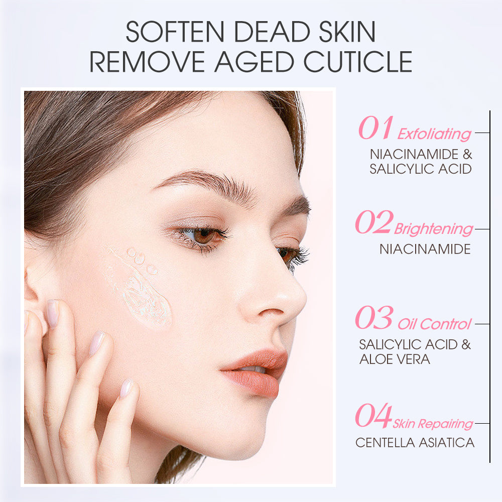 SKINEVER Niacinamide pink Exfoliating Gel Whitening Facial Body Scrub Blackhead Removal 55ML