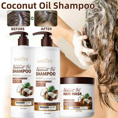 SADOER Coconut Oil Moisturizing Hair Care Dandruff Shampoo