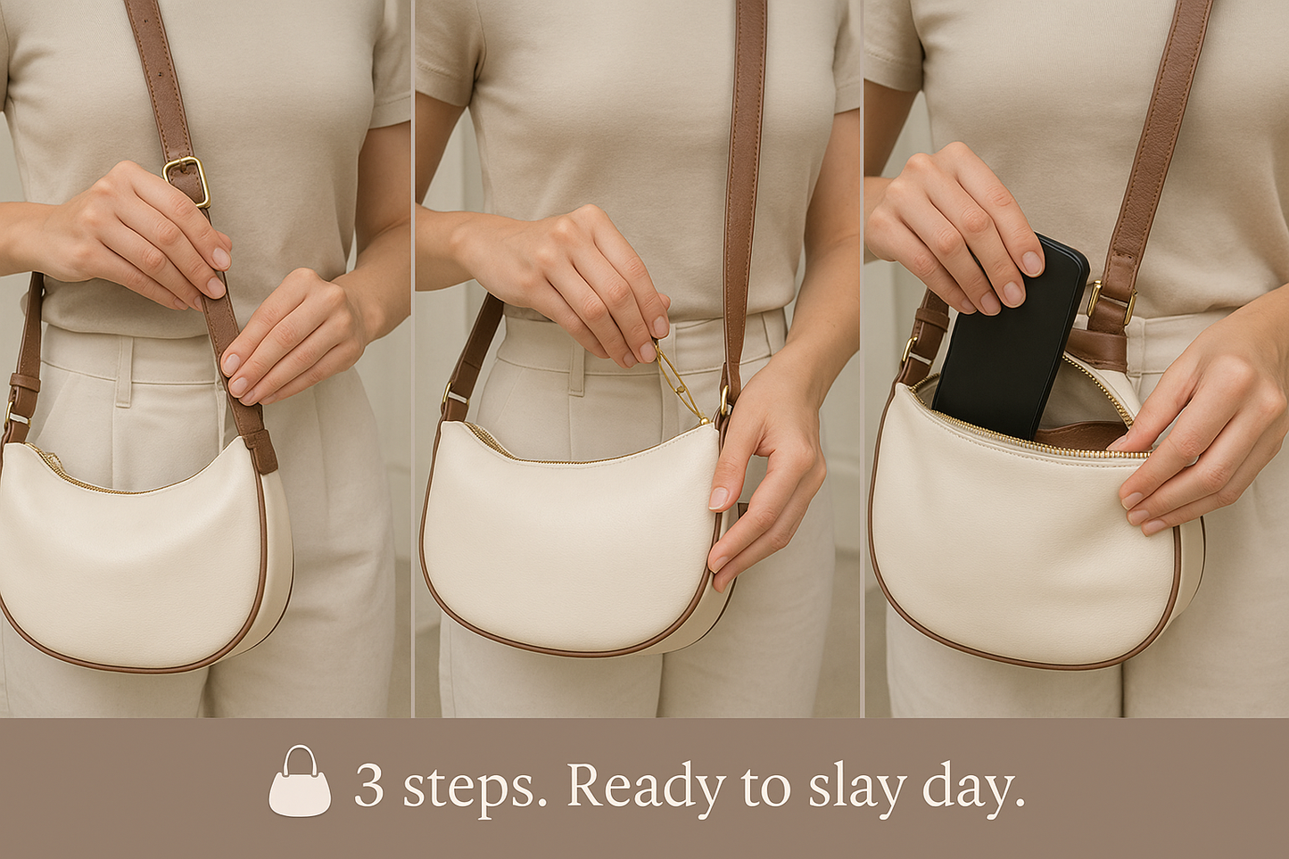 Leather Dumpling Bag