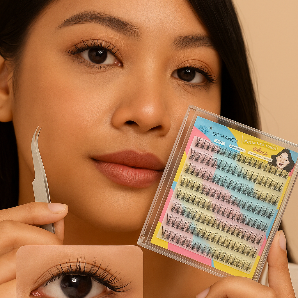 Dr. Hancy Self‑Adhesive Cluster Lashes (100–120 pcs) — Press. Pinch. Done.