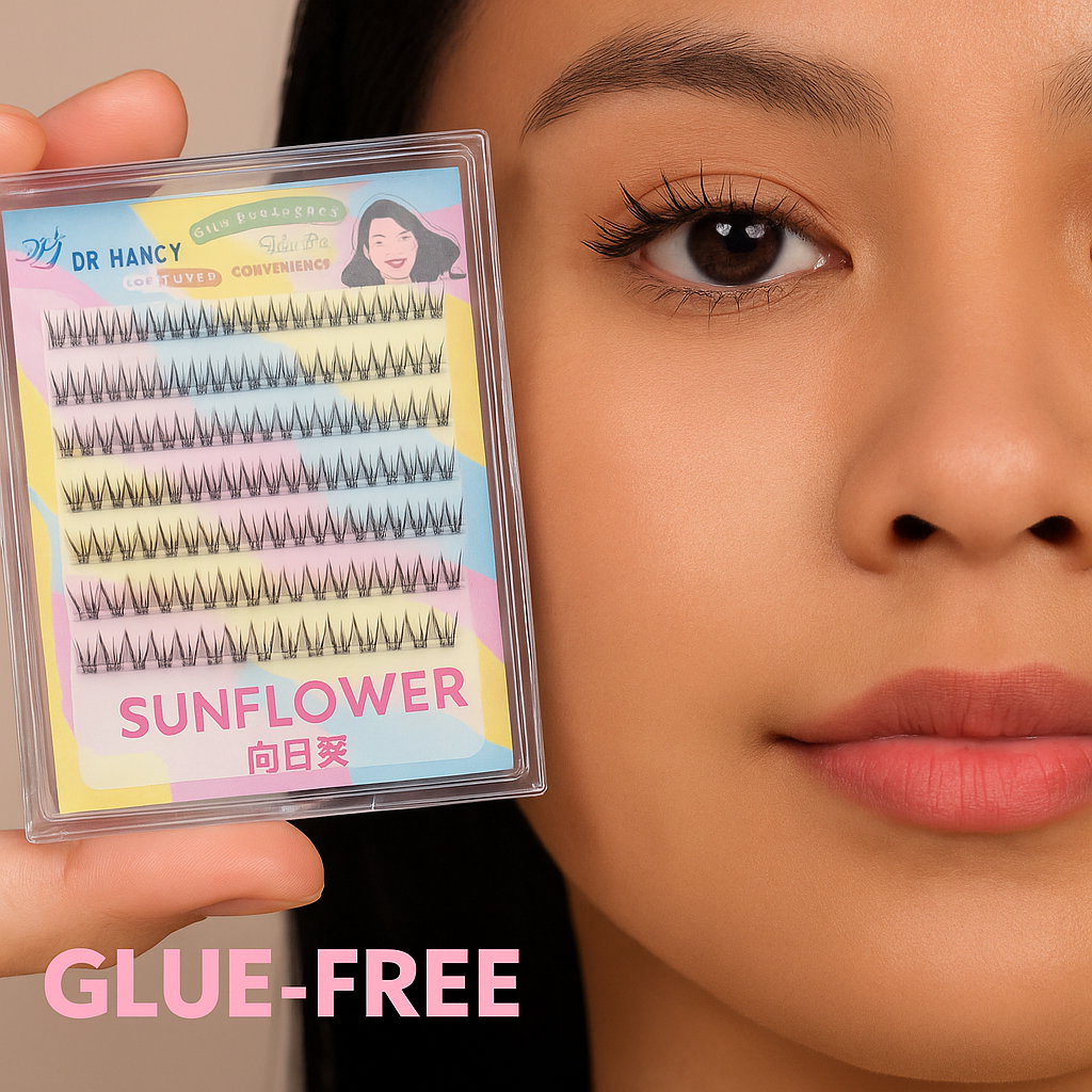 Dr. Hancy Self‑Adhesive Cluster Lashes (100–120 pcs) — Press. Pinch. Done.