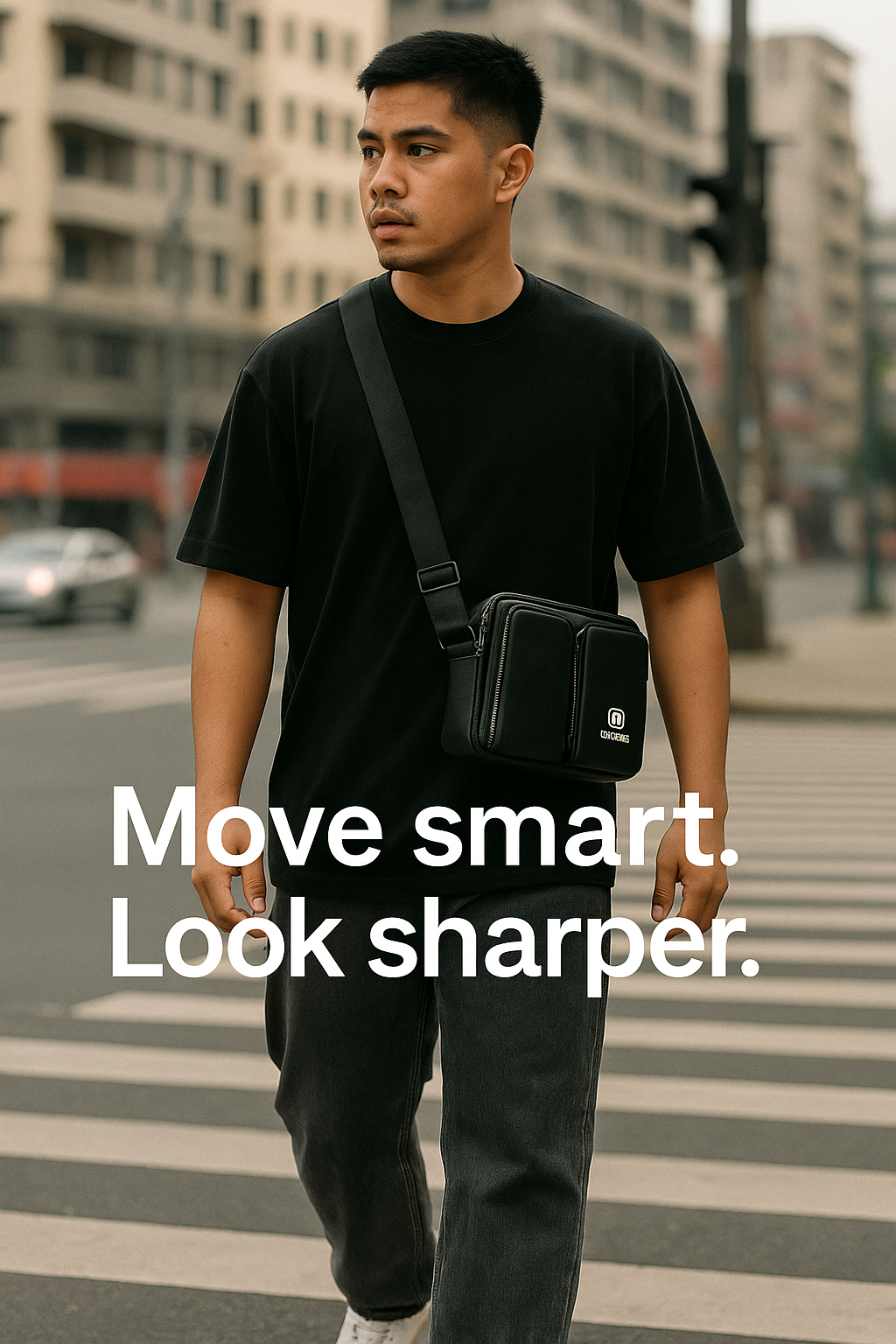 Dual Compartment Sling Bag for Men (Smart, Sleek, Everyday Carry) FREE SHIPPING