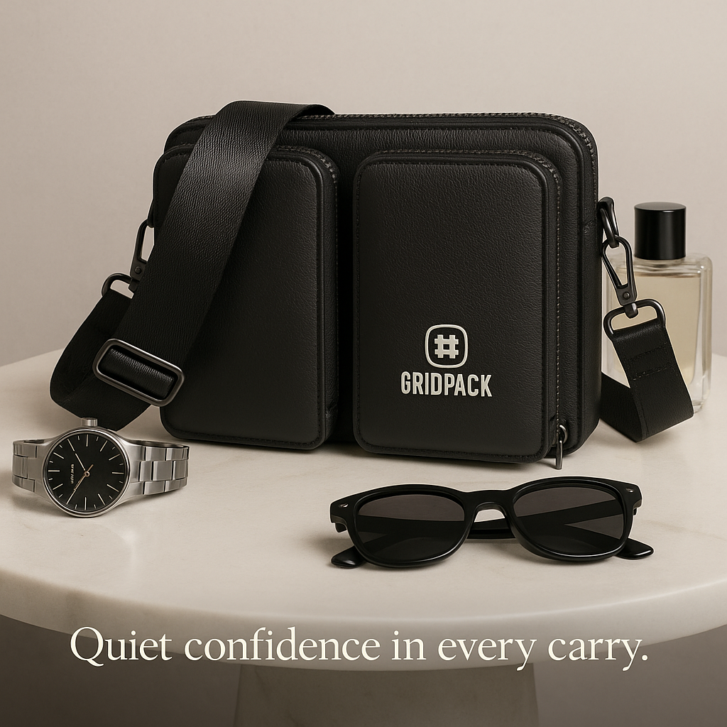 Dual Compartment Sling Bag for Men (Smart, Sleek, Everyday Carry) FREE SHIPPING