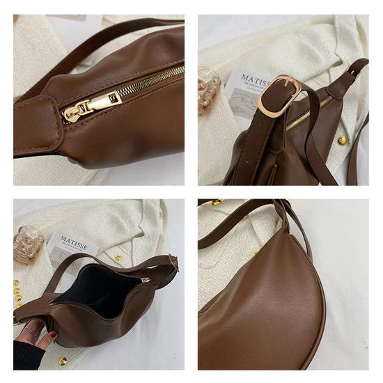 Leather Dumpling Bag