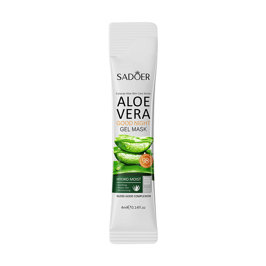 SADOER Aloe Vera Frozen Mask Jelly Hydrating Moisturizing Whitening Brightening Sleeping 4ml