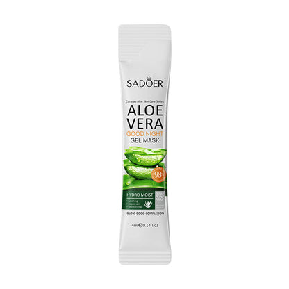 SADOER Aloe Vera Frozen Mask Jelly Hydrating Moisturizing Whitening Brightening Sleeping 4ml