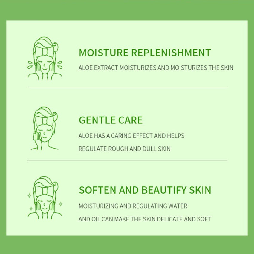 SADOER Aloe Vera Frozen Mask Jelly Hydrating Moisturizing Whitening Brightening Sleeping 4ml