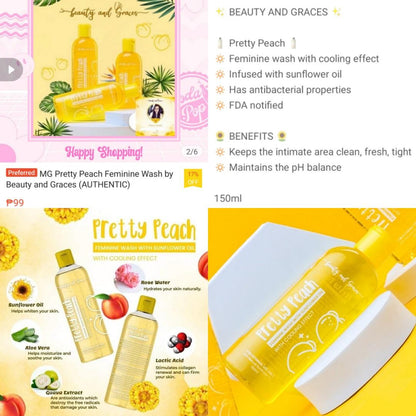 TRENDING! Original Pretty Peach Feminine Wash