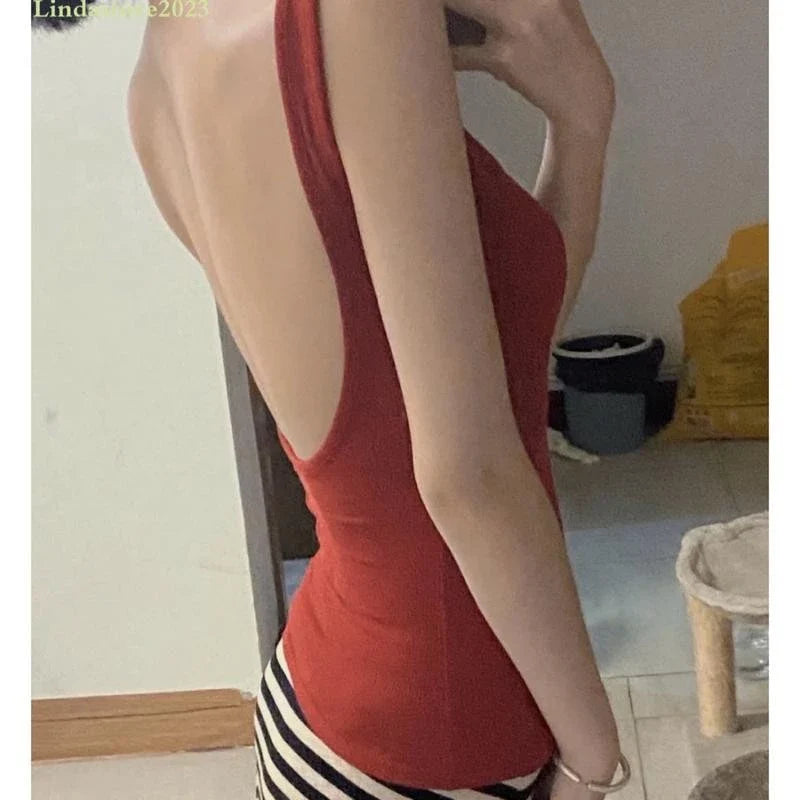 SEXY U-SHAPED BACKLESS PADDED TOP