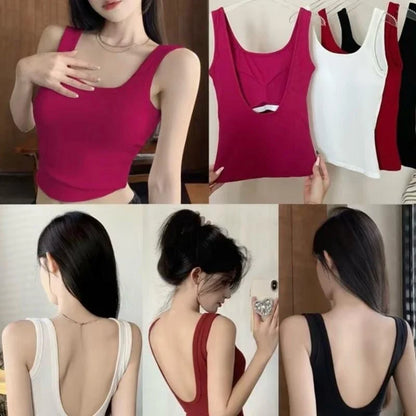 SEXY U-SHAPED BACKLESS PADDED TOP