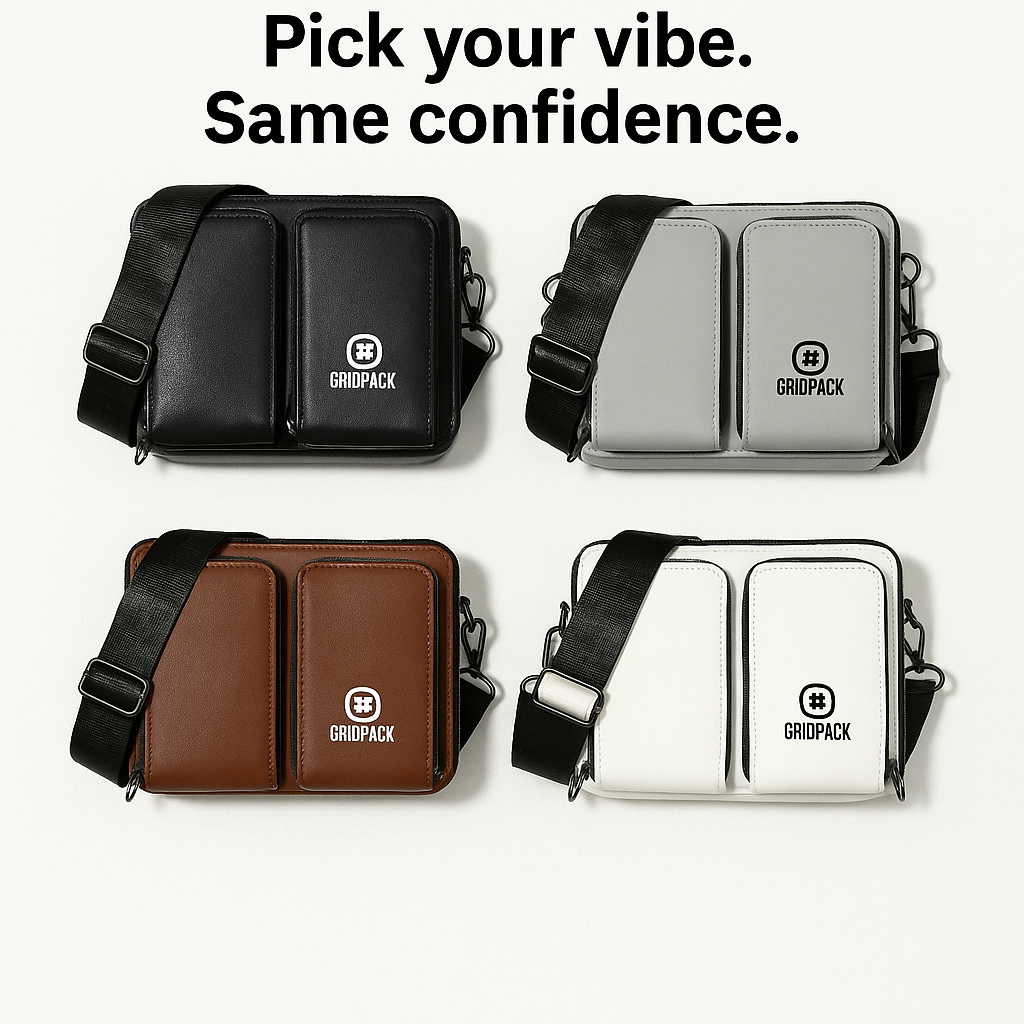 Dual Compartment Sling Bag for Men (Smart, Sleek, Everyday Carry) FREE SHIPPING