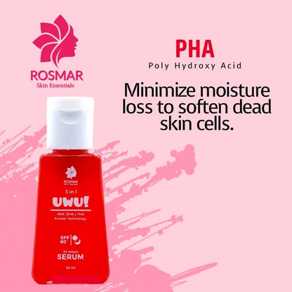 BUY 1 TAKE 1! ROSMAR 3-IN-1 UWU SERUM with SPF60